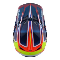 Fibra Casco Troy Lee Designs Se5 Carbon Lines Blu -Macna Italia tld se5carbon lines blu 3