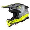 Fibra Casco Ufo Diamond Grigio Giallo Fluo
