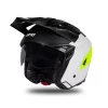Trial Casco Ufo Sheratan 2206 Nero Bianco Giallo
